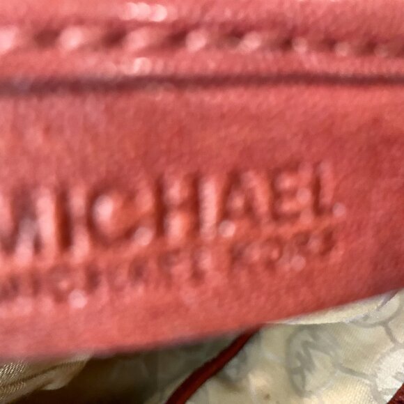 MICHAEL KORS LARGE RED HANDBAG WITH SILVER HARDWARE - Picture 9 of 11